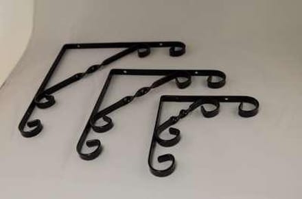 Duraline - Plankdrager - Ornament Zwart - Metaal - 25x25cm