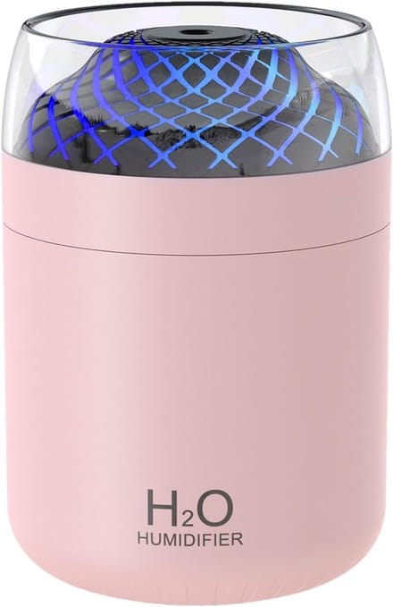 Draagbare Luchtbevochtiger - Koude Mist - Verbeter Comfort - Stil Ontwerp - 500 ml - Roze