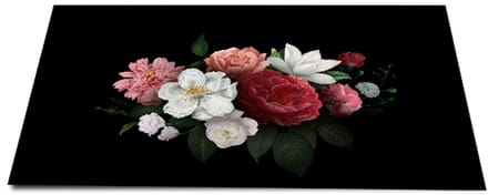 Papillon Inductie beschermer - Antislip afdekmat - 60x52 - Vintage Bloemen
