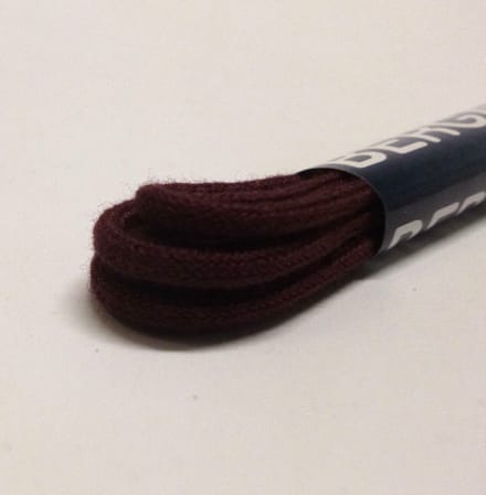 2.5 mm x 75 cm Dunne ronde veter Bordeaux Rood 8820