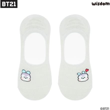 Bts (Bangtan garçons)  BT21 minini FAKE SOCKS, Officiel, Original, Authentique, K-POP, idole white