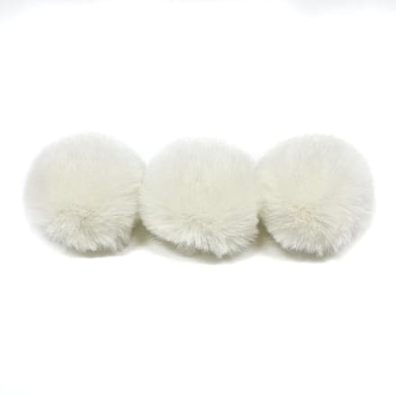 Onf3 - Kunstbont Pompons - DIY Handwerk - Crème - Pluche Bollen