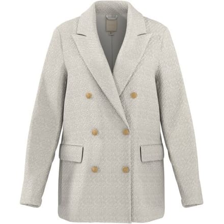 ESMARA Dames bouclé blazer (Crème, 34)