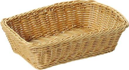 Kesper Broodmand - rechthoekig - 20x30x8,5 cm - fruitmand - beige