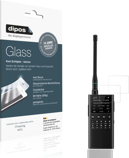 dipos – 2x Pantserfolie geschikt voor Choyong WT2 | 9H Screenprotector