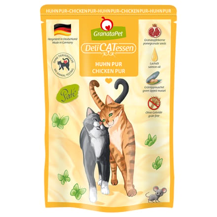 12x85g GranataPet DeliCatessen Kip PUUR Kattenvoer