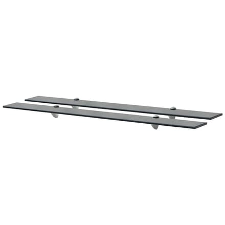vidaXL - Schappen - zwevend - 2 - st - 100x20 - cm - 8 - mm - glas