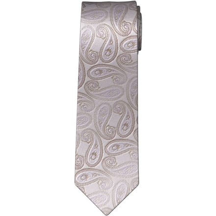 Zijden stropdas in all-over look (7,5 cm)