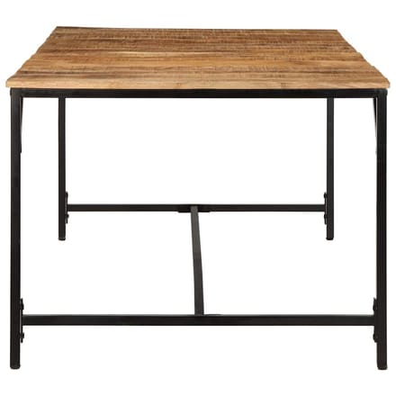 vidaXL - Eettafel - 200x100x75 - cm - massief - hout - ruw - mangohout
