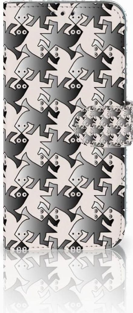 Honor 10 Lite Telefoonhoesje met Pasjes Salamander Grey