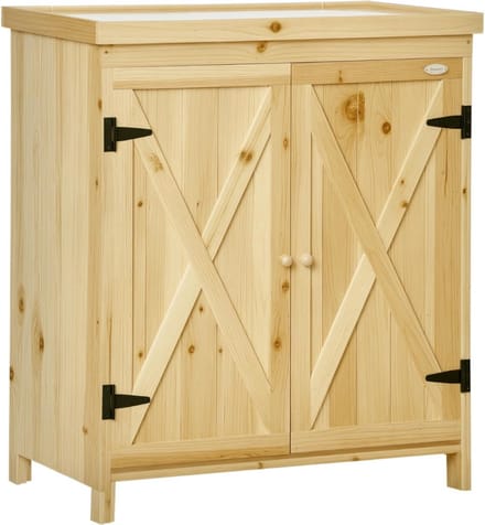 Tuinkast - Tuinkist voor Buiten - Opbergkast - 80x45x92