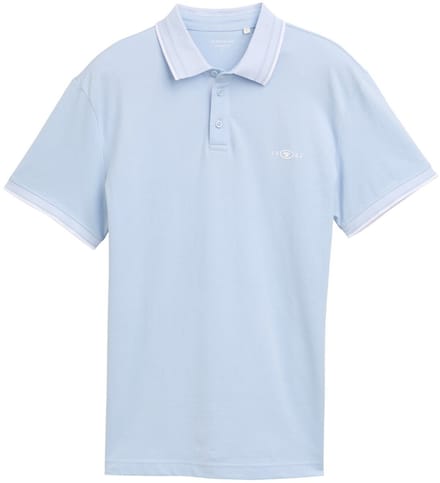 Tom Tailor - Piqué polo met stretch - Maat S - Light Metal Blue