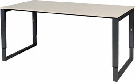 Verstelbaar Bureau - Plus 160x80 Eiken - zwart frame