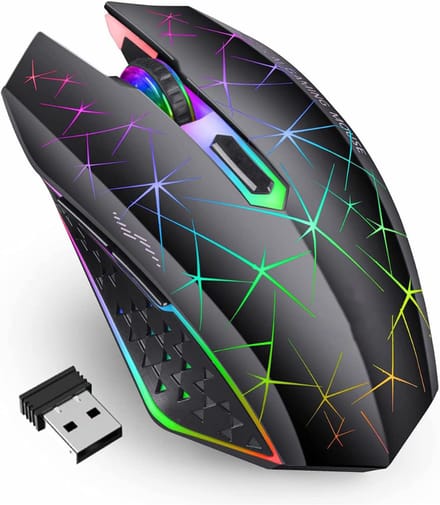 White-Label® Gaming Mouse Wireless - Gamingmuis Draadloos - Computermuis - Ergonomisch