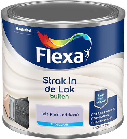 Flexa - Strak In De Lak Buitenlak Zijdeglans - Iets Pinksterbloem - Mengverf - 500 Ml