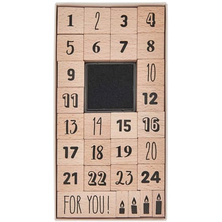 XL Stempel set "Advents cijfers"