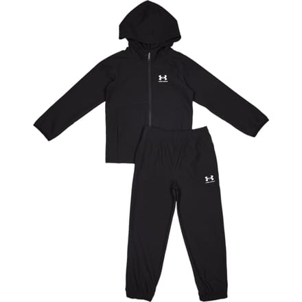 Under Armour Rival Woven Trainingspakken Peuter - Zwart - Maat 110 - 116 CM - Poly Woven