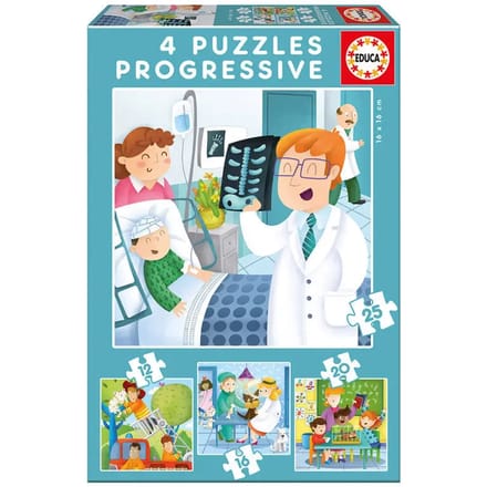 Progressieve puzzel met 2-16-20-25 stukjes Educa Borras When I Grow Up I Want to Be