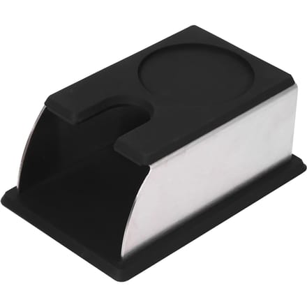 Support de Tampon à Café Support Rangement pour Poudre de Café Outil Rack Acier Inoxydable Silicone (Noir) white