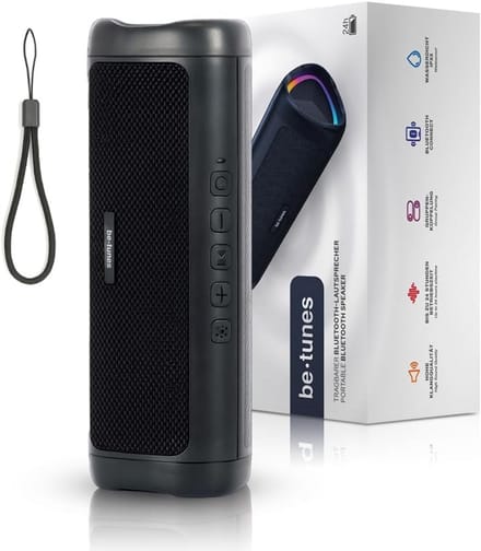 Draadloze Bluetooth-luidspreker met LED-lampen en 24 uur batterijduur - 10 W draagbaar apparaat