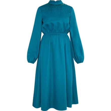 usha midi-jurk Dames blauw/groen