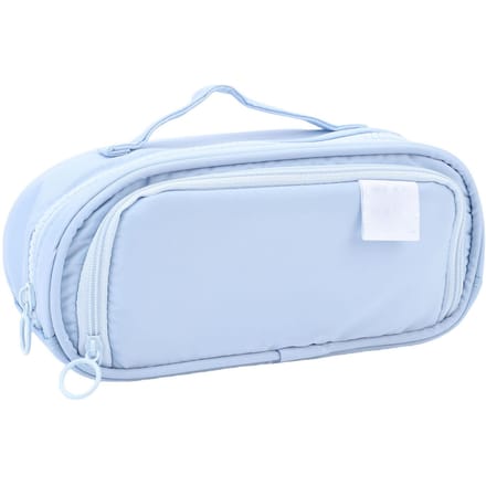 Etui met Uitschuifbare Structuur Uitbreidbaar Opvouwbaar Pennenzak Canvas Schrijfwaren Organizer voor Kantoor Schoolspullen white