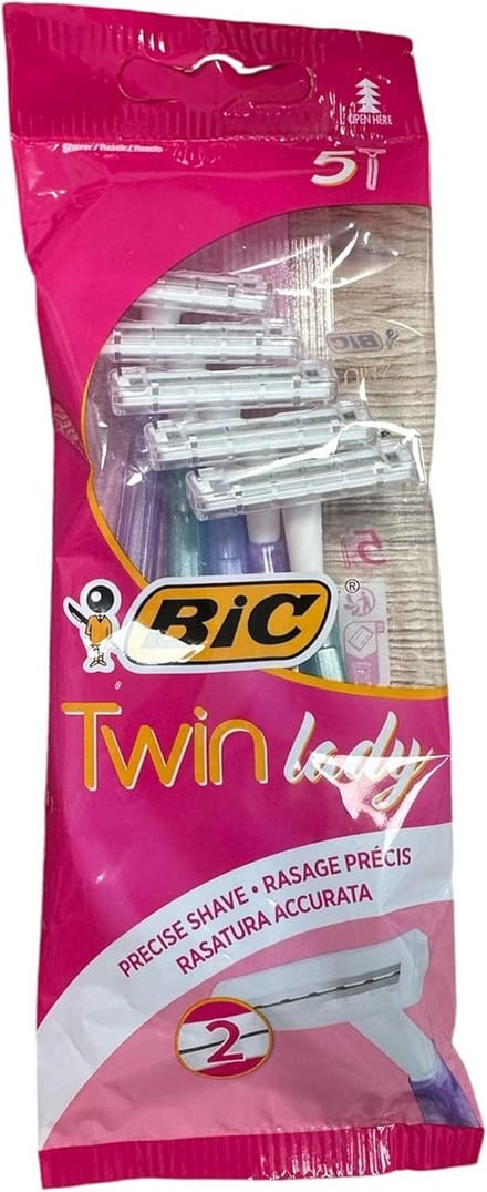 Scheermes voor dames met etui, 5 stuks