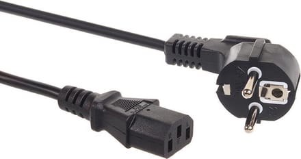 Maclean - Voedingskabel 3-pins EU-stekkerlengte 3 m