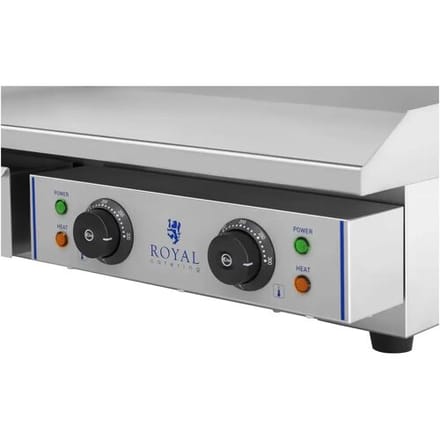 Royal Catering Elektrische bakplaat 73 cm - glad - 2 x 2,2 kW 10010251