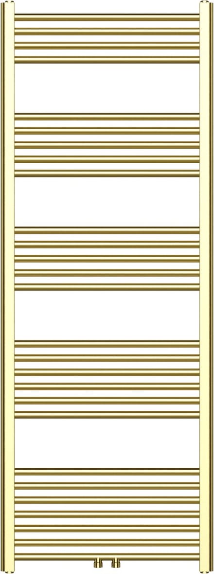 BELRAD Badkamer radiator 1600x600mm - Geborsteld Goud - Middenaansluiting - 557W