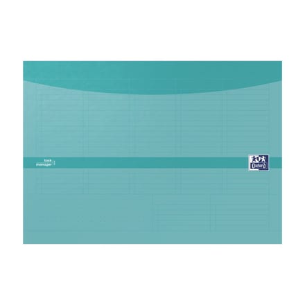 Oxford Task Manager weekplanner - A4 - 60 vel - aqua