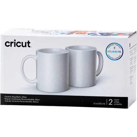 Cricut Bekers "Mug White", 355 ml - 2 stucks