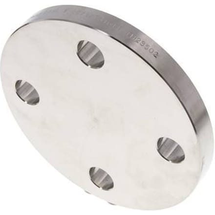 Blindflens DN65-PN16 RVS 1.4571 DIN 2527
