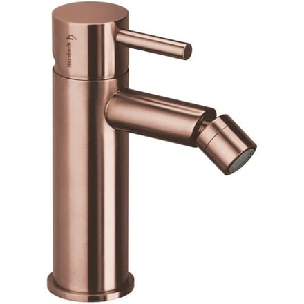 Herzbach DESIGN iX PVD bidet single-hole mixer 21.133600.1.39