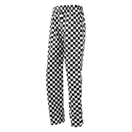 Premier Unisex Adult Essential Chef Broek (Zwart/Wit)