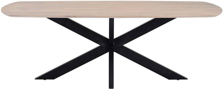 Eettafel Akagi 210 cm Deens ovaal mangohout - Ashblond
