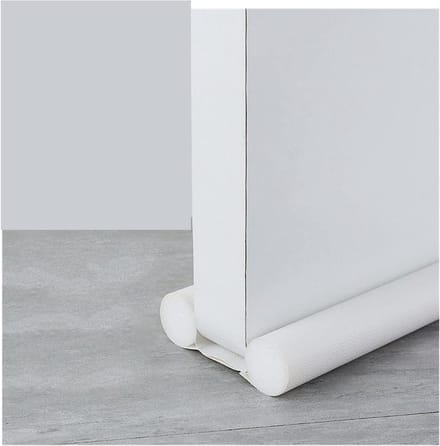 Deur Tochtstopper - Winddichte Plug - Energie Besparen - Dubbele Afdichting - 93cm Lengte - Wit