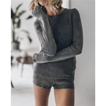 Mikuta The Dark Ribbed Longsleeve Größe: S | Unterhosen Outlet | Damen