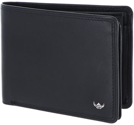 Golden Head Leren portemonnee Polo RFID Protect Scheintasche 1420 Schwarz zwart