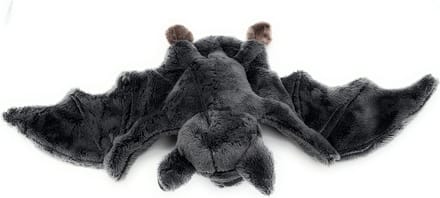 Pluche Vleermuis - Knuffeldier Dier - Knuffelen Spelen - Zachte Pluche Vulling - 36 cm - Grijs