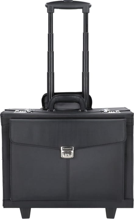 Alassio pilotenkoffer - ROCCA II - microvezel - zwart - JU-45034