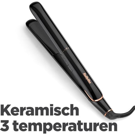 BaByliss Smooth Finish 230 Stijltang - tot 230°C - Titanium-keramische coating - Multi-voltage