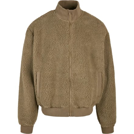 Urban Classics - Boxy Sherpa Jacket - S - Groen