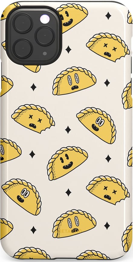 Casetastic hoesje geschikt voor Apple iPhone 11 Pro Max - Dubbellaagse bescherming - Pastei gerei - Fashion Case - Wit Goud Beige Lichtgrijs