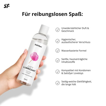 Satisfyer glijmiddel 300 ml | Glijmiddel op waterbasis | Glijmiddel met smaak