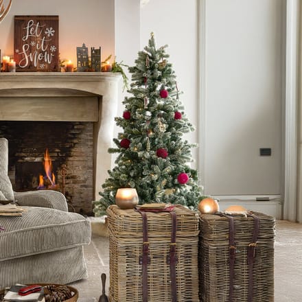LOBERON Kerstboom Mannier groen/wit