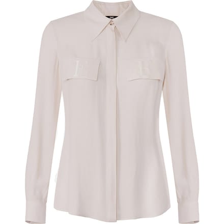 Pockets Blouse met Lange Mouwen