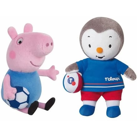Georges Pluche Jemini T'choupi & Peppa Pig (x2)