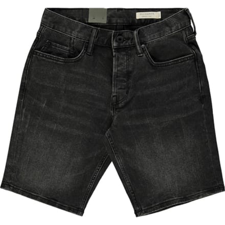 AllSaints Switch Washed Black Größe: W30 | Kurze Sporthosen Outlet | Herren | Schwarz