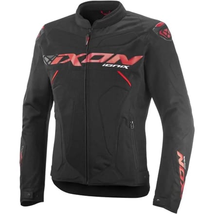 Ixon Ionix Zwart Rood Textiele Motorjas - Jas